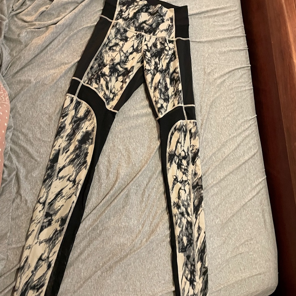 Lululemon Tie Dye Mesh Cutout Leggings